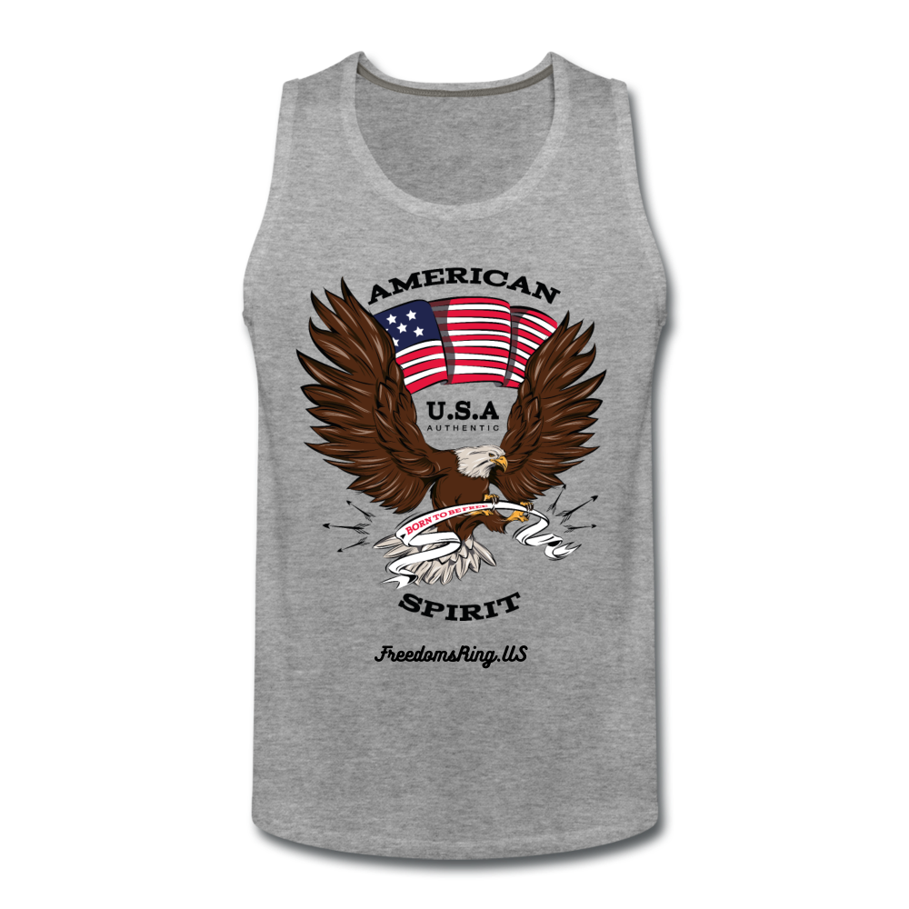 AMERICAN SPIRIT - Men’s Premium Tank - heather gray