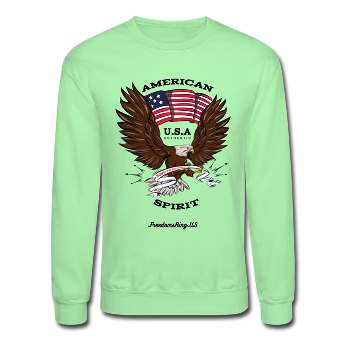 AMERICAN SPIRIT - Crewneck Sweatshirt - lime