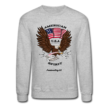 Load image into Gallery viewer, AMERICAN SPIRIT - Crewneck Sweatshirt - heather gray
