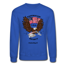 Load image into Gallery viewer, AMERICAN SPIRIT - Crewneck Sweatshirt - royal blue
