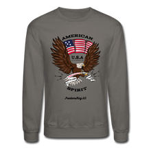 Load image into Gallery viewer, AMERICAN SPIRIT - Crewneck Sweatshirt - asphalt gray
