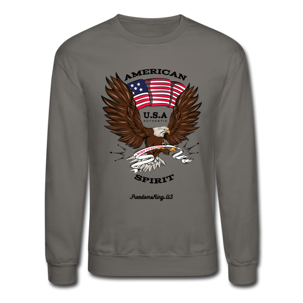 AMERICAN SPIRIT - Crewneck Sweatshirt - asphalt gray