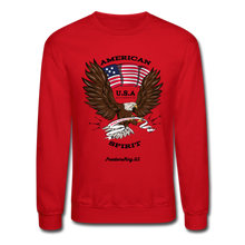 Load image into Gallery viewer, AMERICAN SPIRIT - Crewneck Sweatshirt - red
