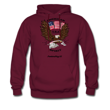 Load image into Gallery viewer, AMERICAN SPIRIT - Men&#39;s Hoodie - burgundy
