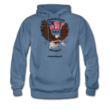 Load image into Gallery viewer, AMERICAN SPIRIT - Men&#39;s Hoodie - denim blue
