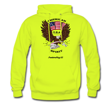 Load image into Gallery viewer, AMERICAN SPIRIT - Men&#39;s Hoodie - safety green
