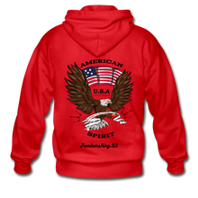 Load image into Gallery viewer, AMERICAN SPIRIT - Gildan Heavy Blend Adult Zip Hoodie - red
