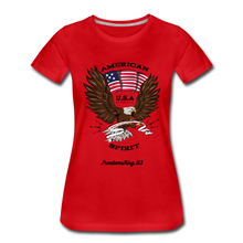 Load image into Gallery viewer, AMERICAN SPIRIT - Women’s Premium T-Shirt - red
