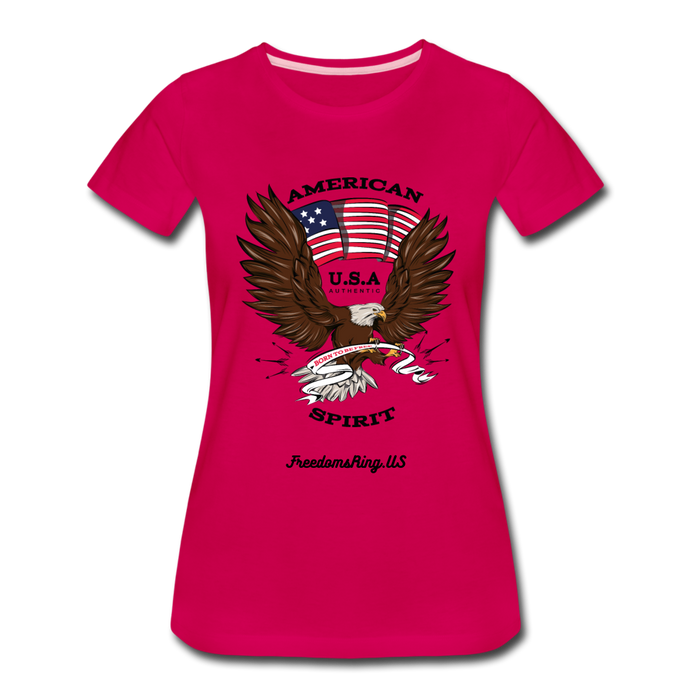 AMERICAN SPIRIT - Women’s Premium T-Shirt - dark pink