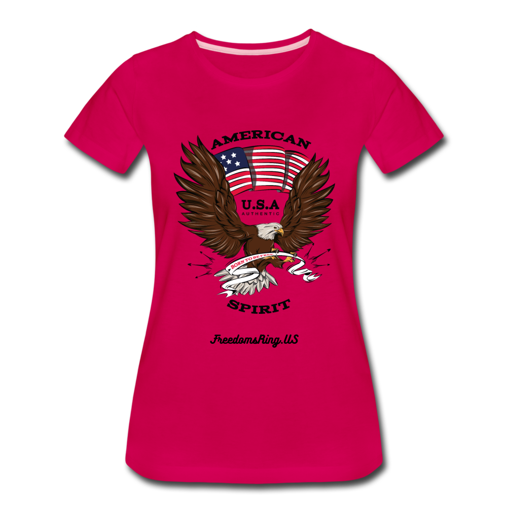 AMERICAN SPIRIT - Women’s Premium T-Shirt - dark pink