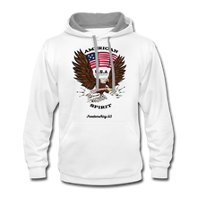 Load image into Gallery viewer, AMERICAN SPIRIT - Contrast Hoodie - white/gray
