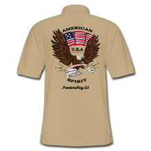 Load image into Gallery viewer, AMERICAN SPIRIT - Men&#39;s Pique Polo Shirt - beige
