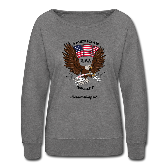 AMERICAN SPIRIT - Women’s Crewneck Sweatshirt - heather gray