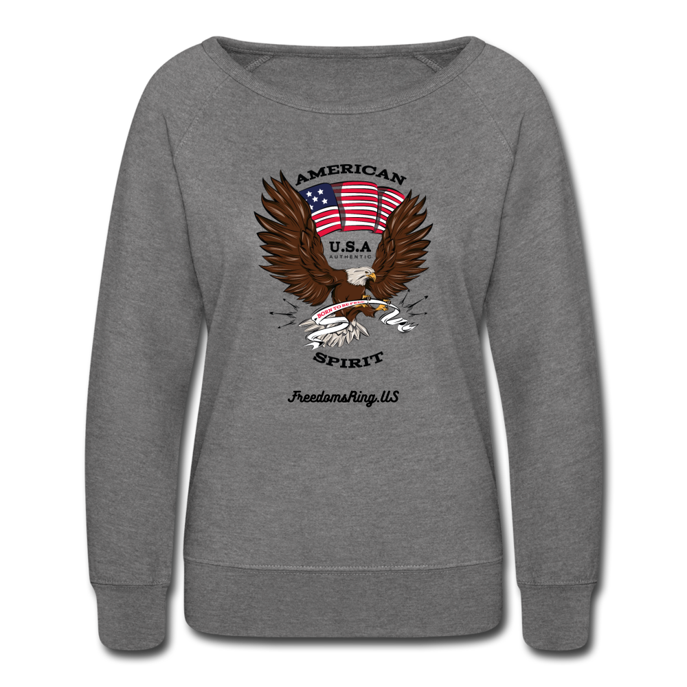 AMERICAN SPIRIT - Women’s Crewneck Sweatshirt - heather gray