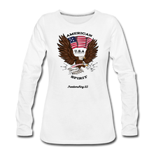 Load image into Gallery viewer, AMERICAN SPIRIT - Women&#39;s Premium Long Sleeve T-Shirt - white
