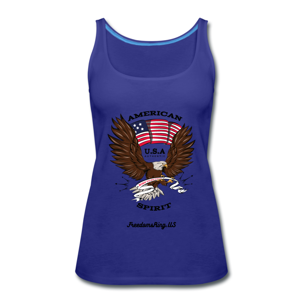 AMERICAN SPIRIT - Women’s Premium Tank Top - royal blue