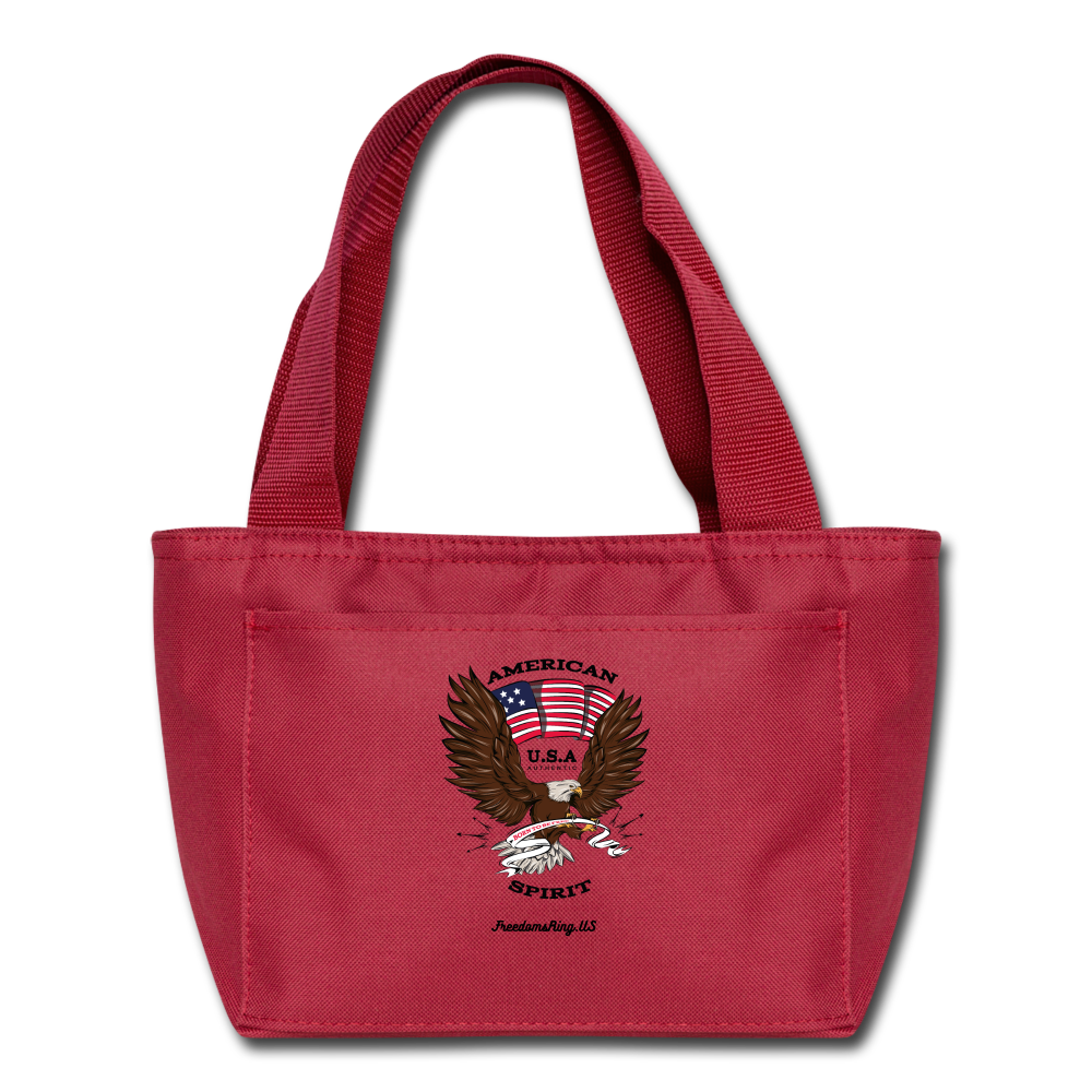 AMERICAN SPIRIT - Lunch Bag - red