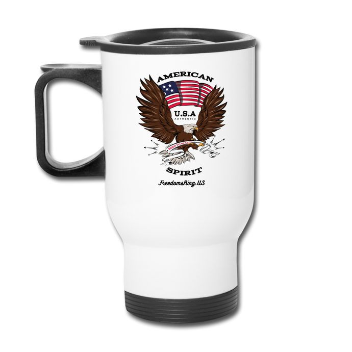 AMERICAN SPIRIT - Travel Mug - white