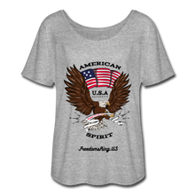 Load image into Gallery viewer, AMERICAN SPIRIT - Women’s Flowy T-Shirt - heather gray
