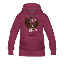 Load image into Gallery viewer, AMERICAN SPIRIT - Women’s Premium Hoodie - burgundy
