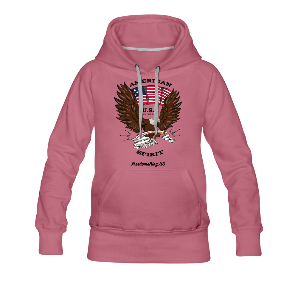 AMERICAN SPIRIT - Women’s Premium Hoodie - mauve