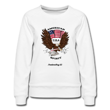 Load image into Gallery viewer, AMERICAN SPIRIT - Women’s Premium Sweatshirt - white
