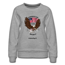 Load image into Gallery viewer, AMERICAN SPIRIT - Women’s Premium Sweatshirt - heather gray
