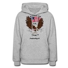 Load image into Gallery viewer, AMERICAN SPIRIT - Women&#39;s Hoodie - heather gray
