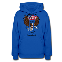 Load image into Gallery viewer, AMERICAN SPIRIT - Women&#39;s Hoodie - royal blue
