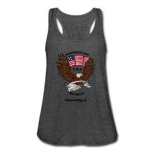 Load image into Gallery viewer, AMERICAN SPIRIT - Women&#39;s Flowy Tank Top by Bella - deep heather
