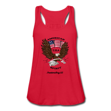 Load image into Gallery viewer, AMERICAN SPIRIT - Women&#39;s Flowy Tank Top by Bella - red
