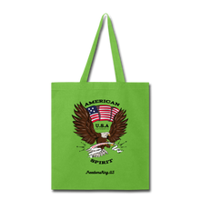 Load image into Gallery viewer, AMERICAN SPIRIT - Tote Bag - lime green
