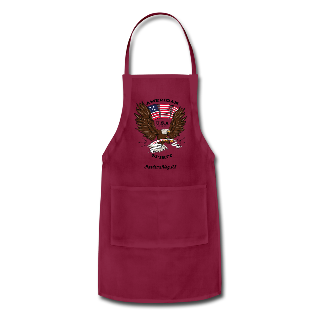 AMERICAN SPIRIT - Adjustable Apron - burgundy