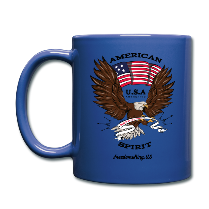 AMERICAN SPIRIT - Full Color Mug - royal blue