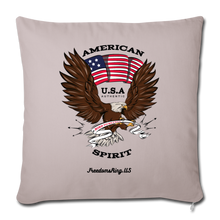 Load image into Gallery viewer, AMERICAN SPIRIT - Throw Pillow Cover 18” x 18” - light taupe
