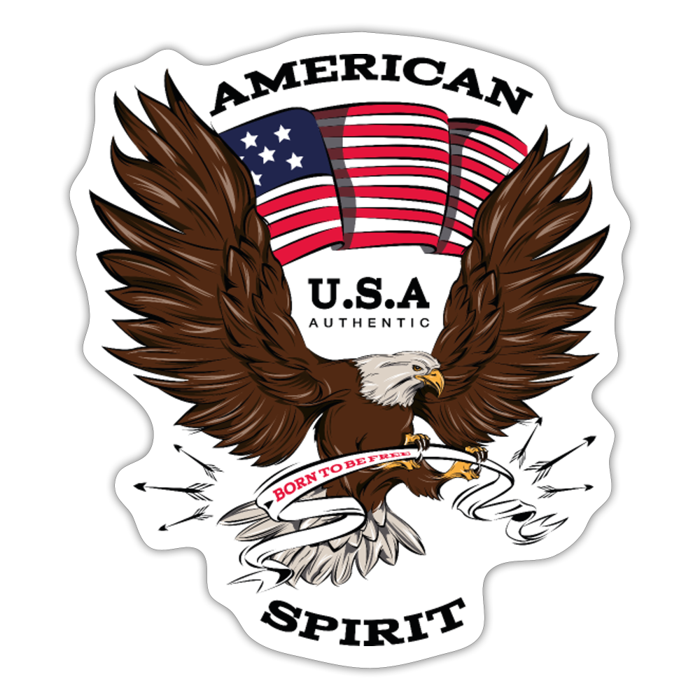 AMERICAN SPIRIT - Sticker - white matte