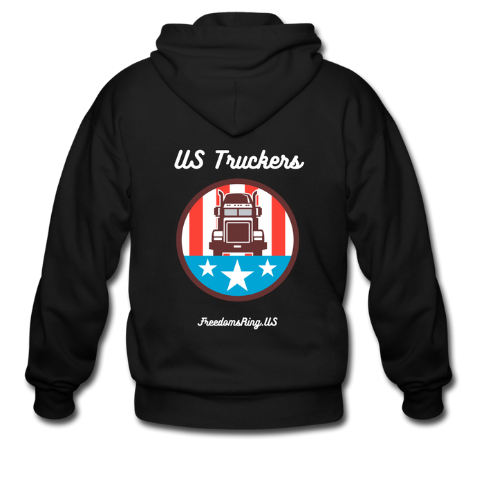 US TRUCKERS - Men's Zip Hoodie - black