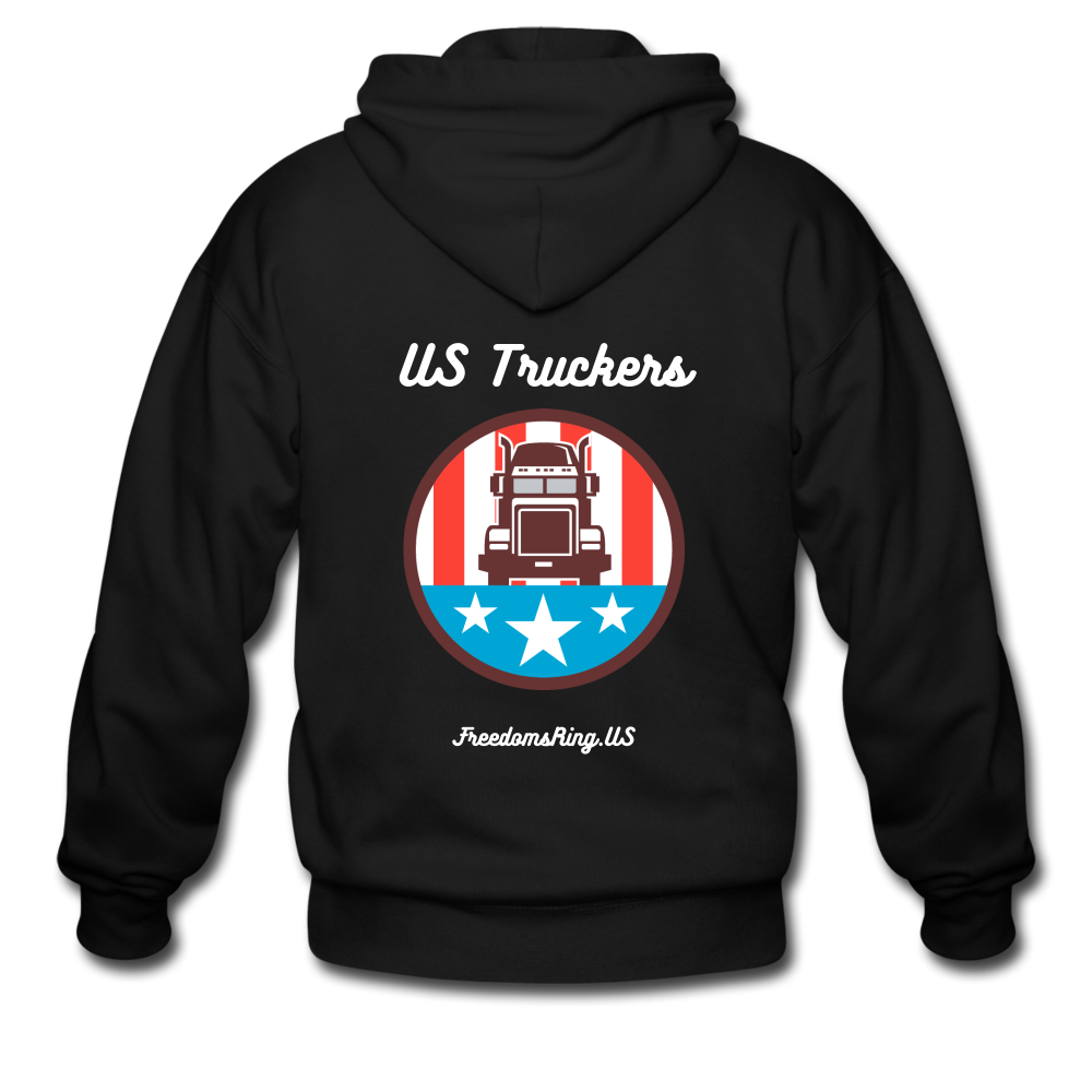 US TRUCKERS - Men's Zip Hoodie - black