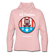 Load image into Gallery viewer, US TRUCKERS - Unisex Lightweight Terry Hoodie - cream heather pink
