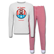 Load image into Gallery viewer, US TRUCKERS - Unisex Pajama Set - white/red stripe
