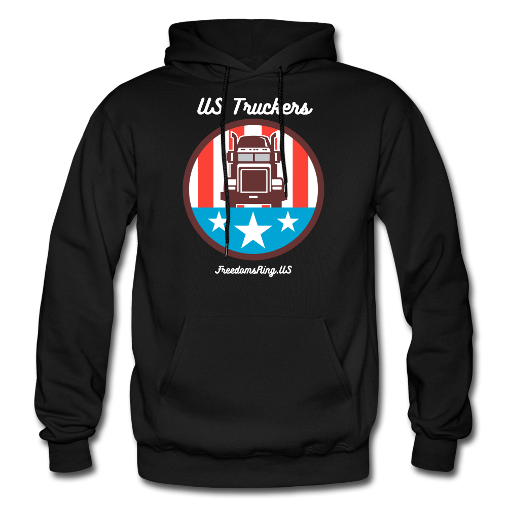 US TRUCKERS - Gildan Heavy Blend Adult Hoodie - black