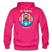 Load image into Gallery viewer, US TRUCKERS - Gildan Heavy Blend Adult Hoodie - fuchsia
