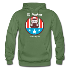 Load image into Gallery viewer, US TRUCKERS - Gildan Heavy Blend Adult Hoodie - military green
