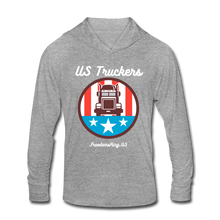 Load image into Gallery viewer, US TRUCKERS - Unisex Tri-Blend Hoodie Shirt - heather gray
