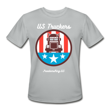 Load image into Gallery viewer, US TRUCKERS - Men’s Moisture Wicking Performance T-Shirt - silver
