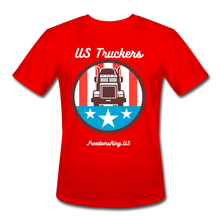 Load image into Gallery viewer, US TRUCKERS - Men’s Moisture Wicking Performance T-Shirt - red
