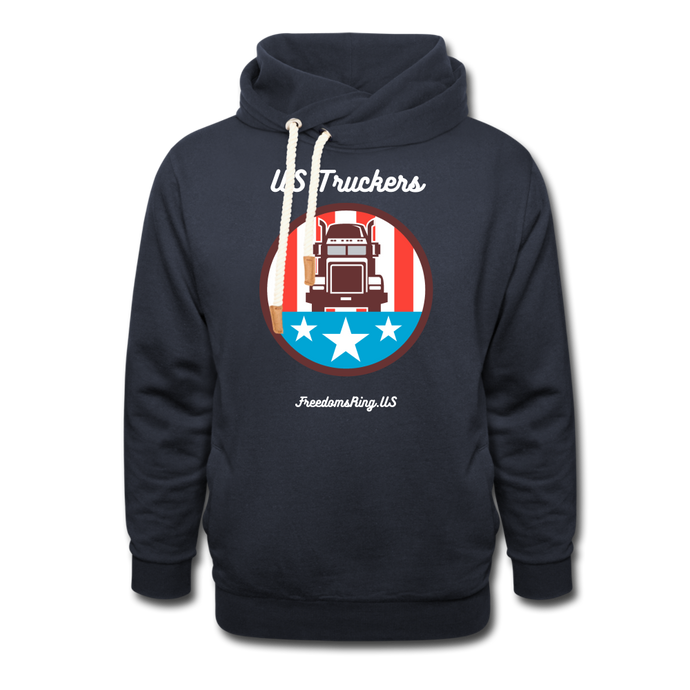 US TRUCKERS - Shawl Collar Hoodie - navy