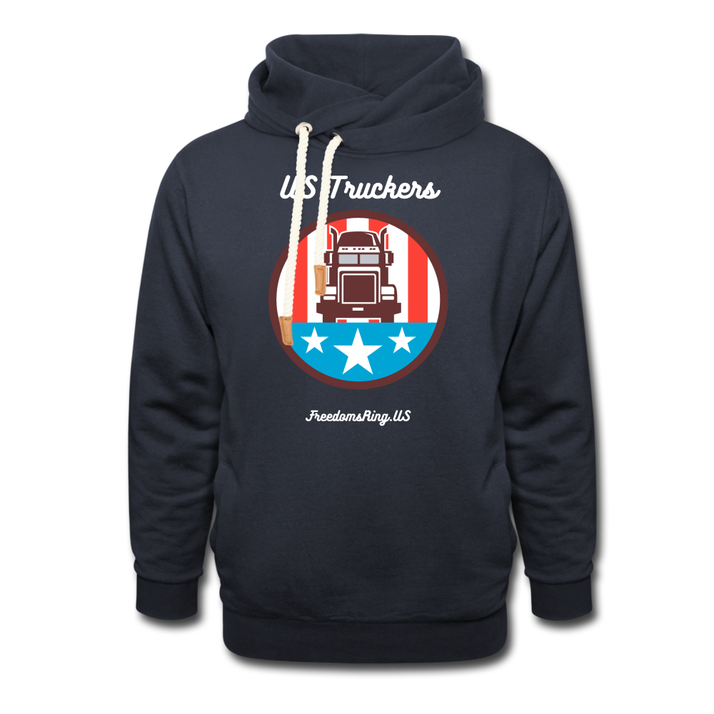 US TRUCKERS - Shawl Collar Hoodie - navy