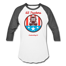 Load image into Gallery viewer, US TRUCKERS - Baseball T-Shirt - white/charcoal
