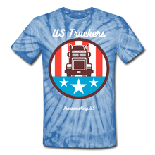 Load image into Gallery viewer, US TRUCKERS - Unisex Tie Dye T-Shirt - spider baby blue
